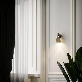 Conical Glass Plug-in Wall Lamp-Neutral Decor