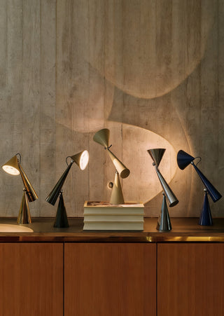 Articulated Cone Table Lamp-Neutral Decor