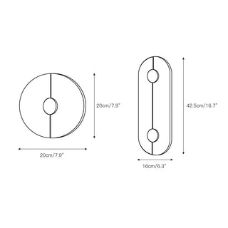 Waegnuvyo Moderne Minimaliste Albâtre Applique Murale-Luire