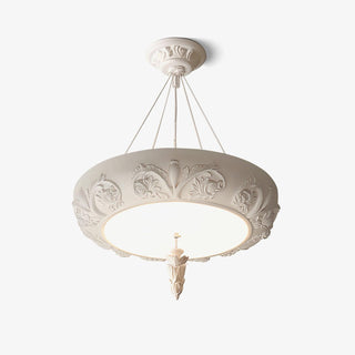 Rococo Lustre Suspension en Plâtre