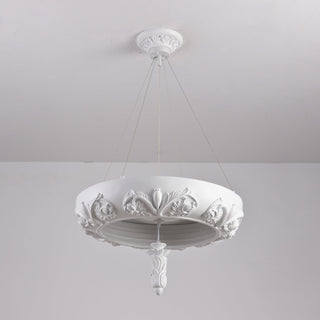 Rococo Lustre Suspension en Plâtre