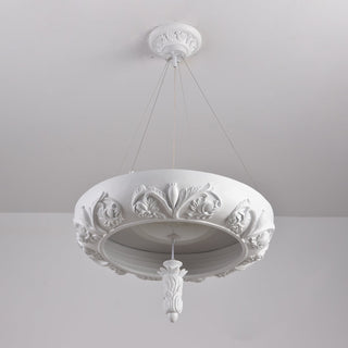 Rococo Lustre Suspension en Plâtre