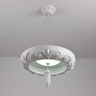 Rococo Lustre Suspension en Plâtre