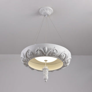 Rococo Lustre Suspension en Plâtre