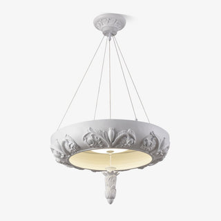 Rococo Lustre Suspension en Plâtre