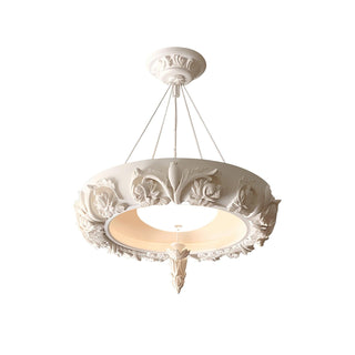 Rococo Lustre Suspension en Plâtre