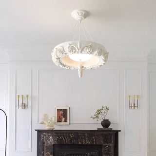 Rococo Lustre Suspension en Plâtre