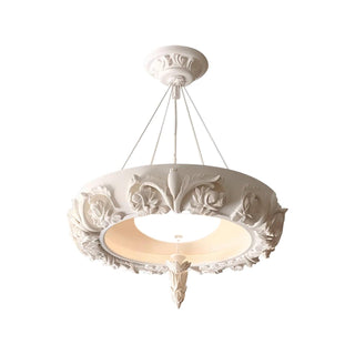 Rococo Lustre Suspension en Plâtre