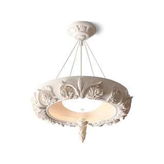Rococo Lustre Suspension en Plâtre