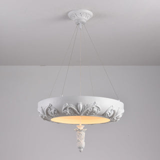 Rococo Lustre Suspension en Plâtre
