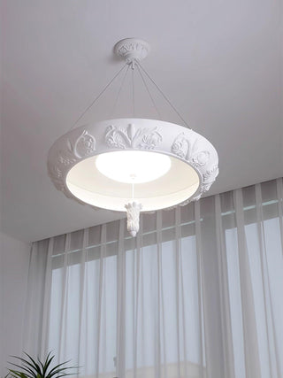 Rococo Lustre Suspension en Plâtre