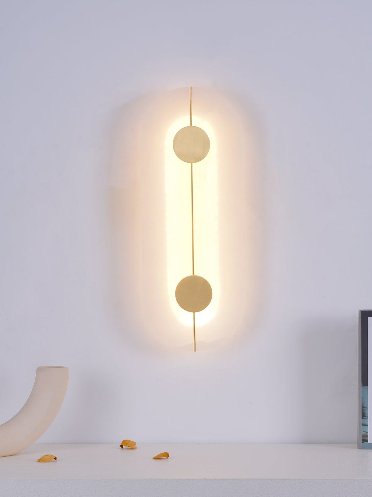 Artistic Wall Lamp Dolomite Copper Retro Flair-Neutral Decor