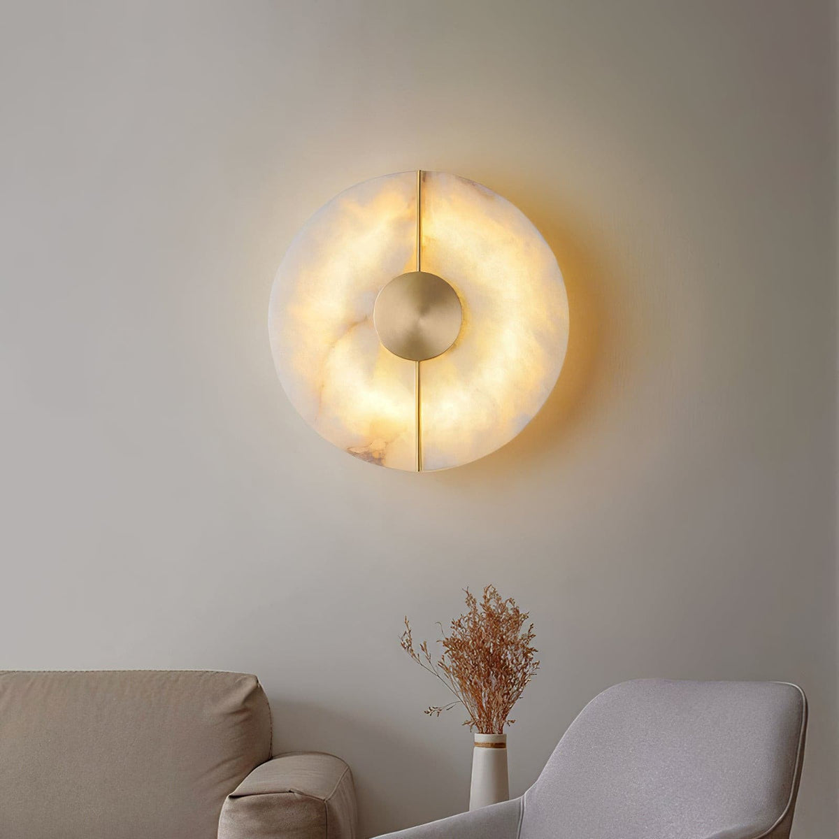 Artistic Wall Lamp Dolomite Copper Retro Flair-Neutral Decor