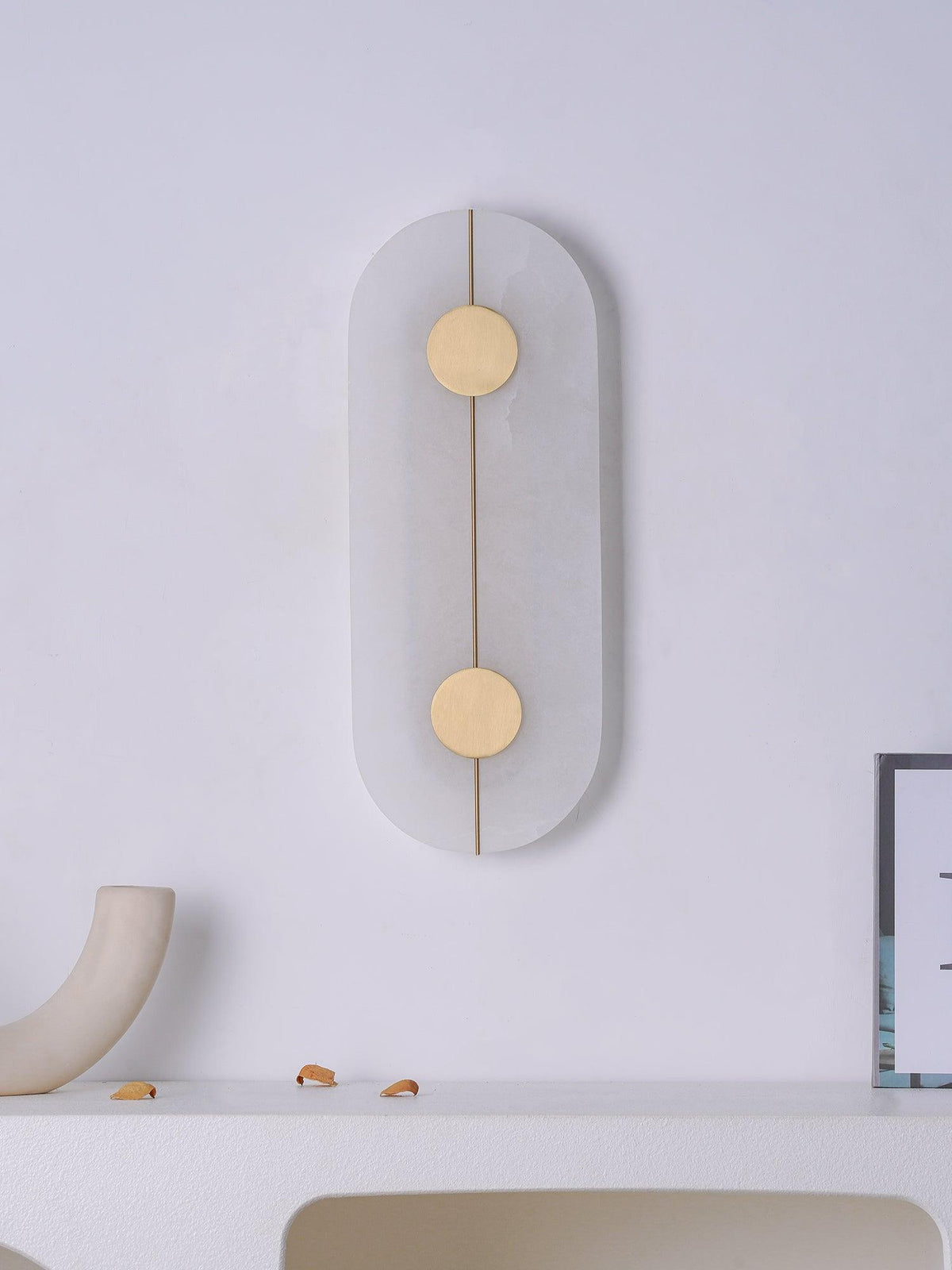 Citheira Applique Murale Minimaliste en Albâtre