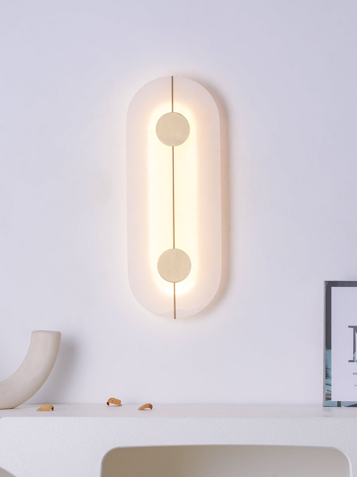 Artistic Wall Lamp Dolomite Copper Retro Flair-Neutral Decor