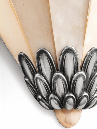 Marbe Applique Murale Vintage en Albâtre à Pétales