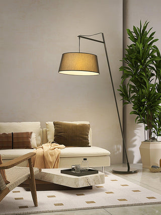 Votalyra Modern Fabric Floor Lamp-Neutral Decor