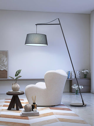 Votalyra Modern Fabric Floor Lamp-Neutral Decor