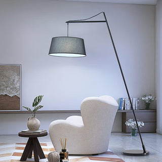 Votalyra Modern Fabric Floor Lamp-Neutral Decor