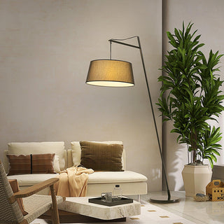 Votalyra Modern Fabric Floor Lamp-Neutral Decor