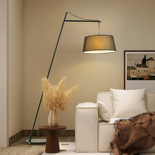 Votalyra Modern Fabric Floor Lamp-Neutral Decor