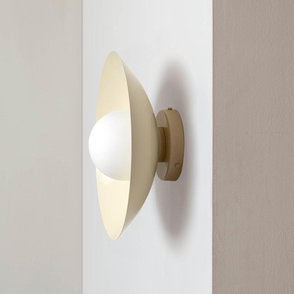 Ceiling Light in Metal Canopy and Glass with Color Options-Neutral Decor