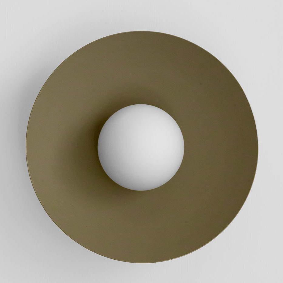 Ceiling Light in Metal Canopy and Glass with Color Options-Neutral Decor