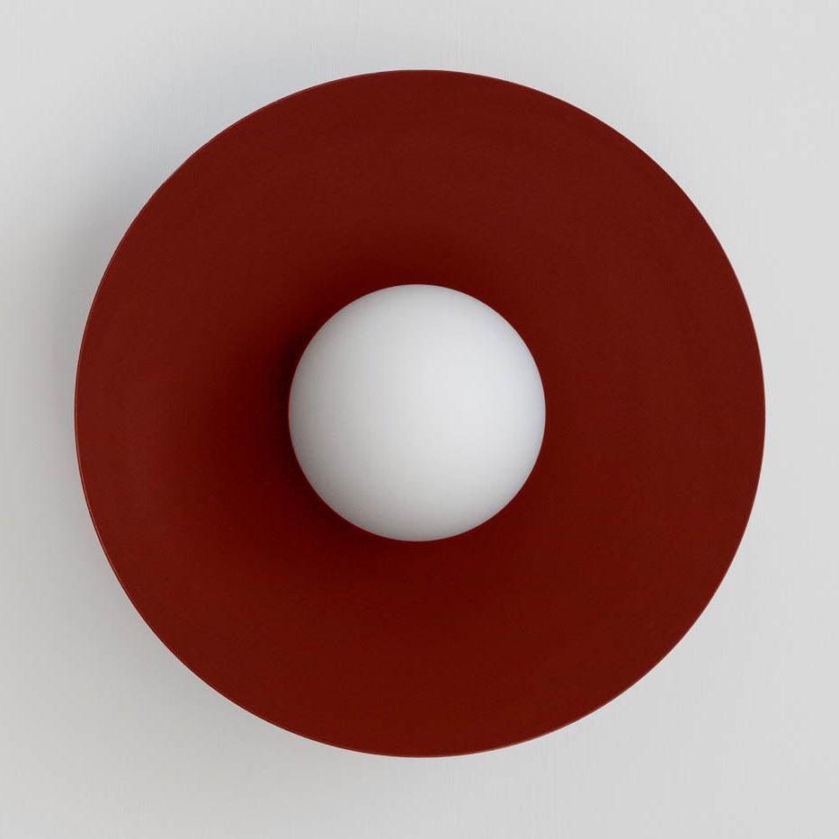Ceiling Light in Metal Canopy and Glass with Color Options-Neutral Decor