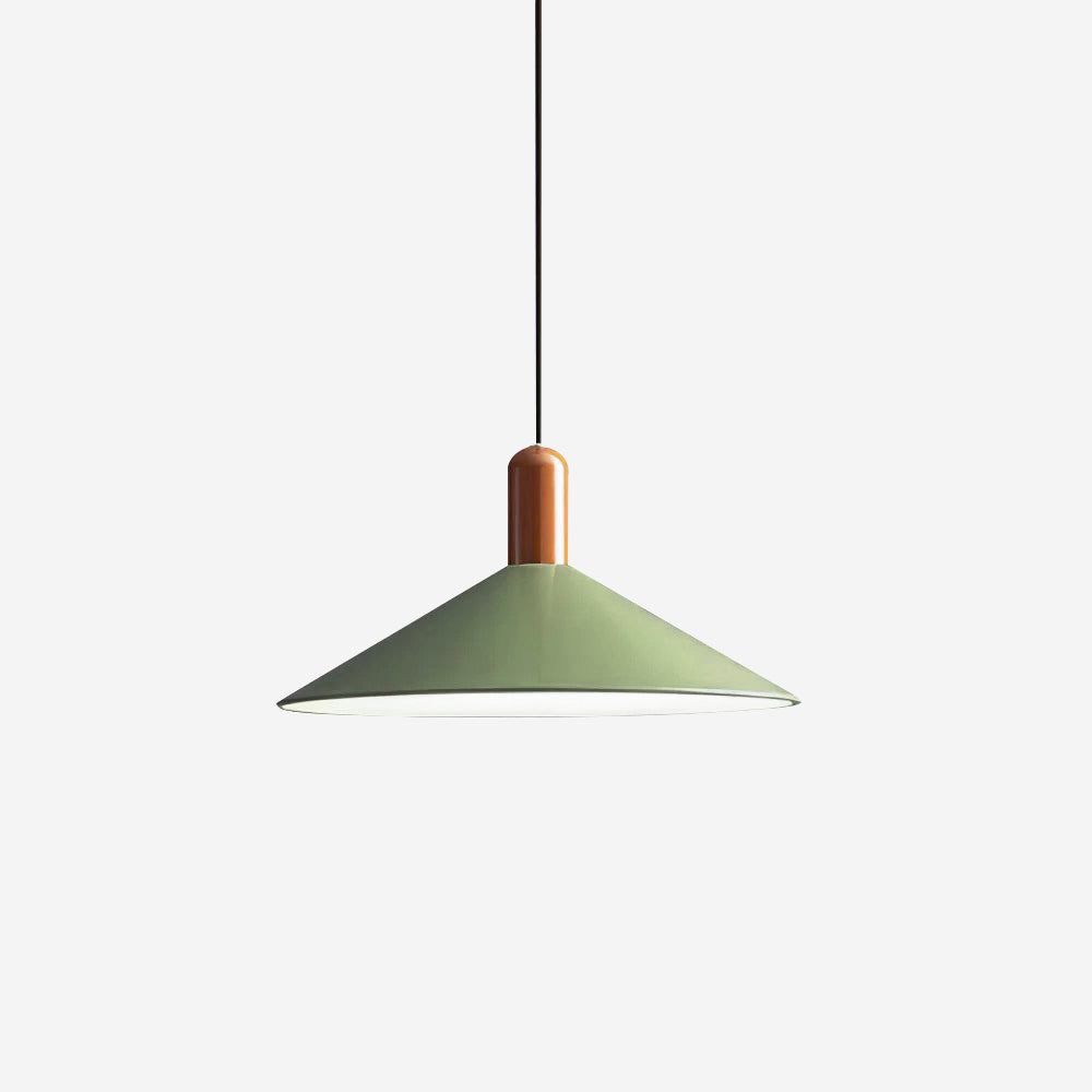 Pendant Light LED Minimalist Cone Hanging Lamp for Kitchen Dining-Neutral Decor