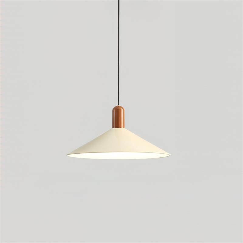 Pendant Light LED Minimalist Cone Hanging Lamp for Kitchen Dining-Neutral Decor