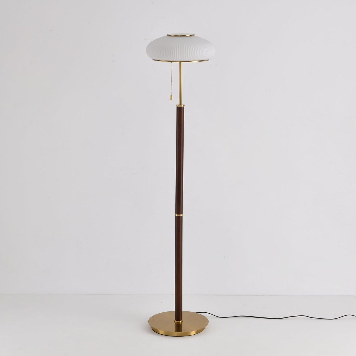 Lumen Vintage Glass Floor Lamp-Neutral Decor