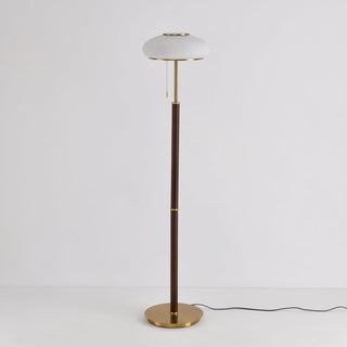 Lumen Vintage Glass Floor Lamp-Neutral Decor