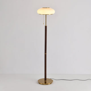 Lumen Vintage Glass Floor Lamp-Neutral Decor