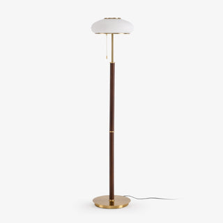 Lumen Vintage Glass Floor Lamp-Neutral Decor