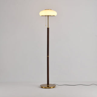 Lumen Vintage Glass Floor Lamp-Neutral Decor