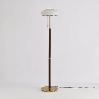 Lumen Vintage Glass Floor Lamp-Neutral Decor