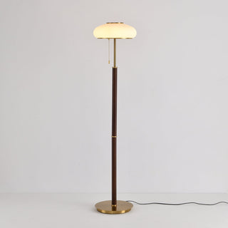 Lumen Vintage Glass Floor Lamp-Neutral Decor