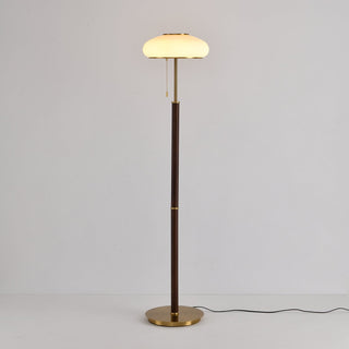 Lumen Vintage Glass Floor Lamp-Neutral Decor