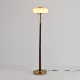 Lumen Vintage Glass Floor Lamp-Neutral Decor