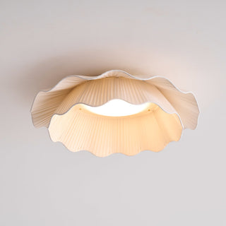 Mylirira Plafonnier en Laiton Tissu Vague Élégance Premium