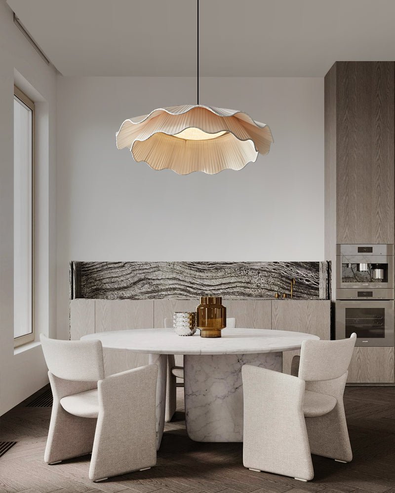 Aurista Lampe Suspendue en Tissu Wave Brass
