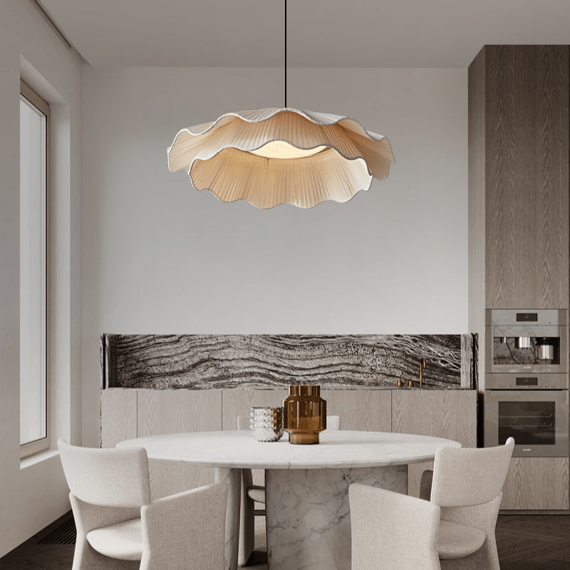 Aurista Lampe Suspendue en Tissu Wave Brass