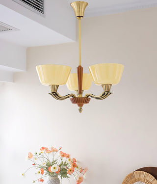 Lustra Lustre Vintage à Abat-jour Évasé