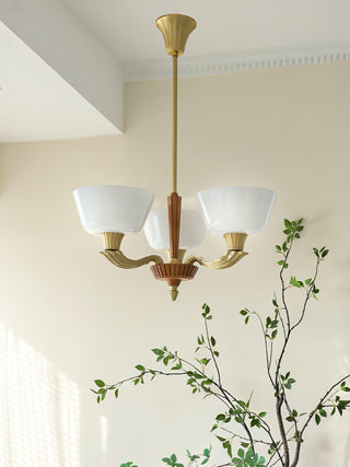 Lustra Lustre Vintage à Abat-jour Évasé