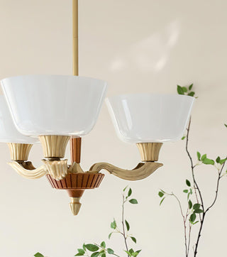Lustra Lustre Vintage à Abat-jour Évasé