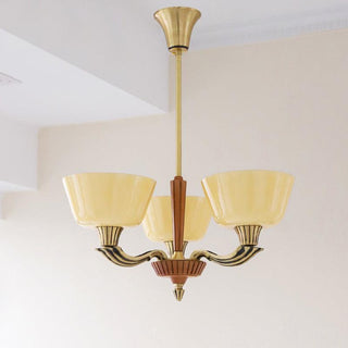 Lustra Lustre Vintage à Abat-jour Évasé