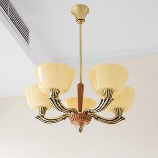 Lustra Lustre Vintage à Abat-jour Évasé