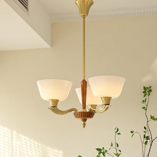 Lustra Lustre Vintage à Abat-jour Évasé