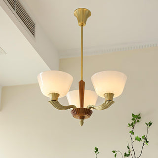 Lustra Lustre Vintage à Abat-jour Évasé