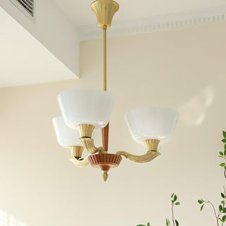 Lustra Lustre Vintage à Abat-jour Évasé